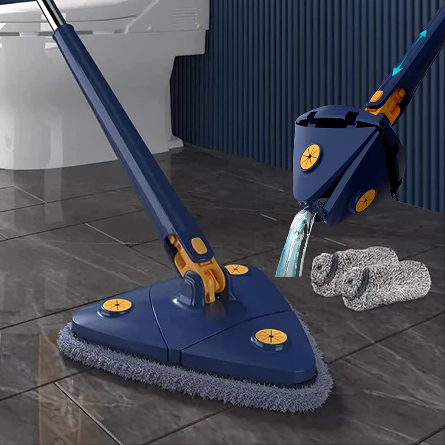 360 Degree Rotatable Adjustable Cleaning Mop