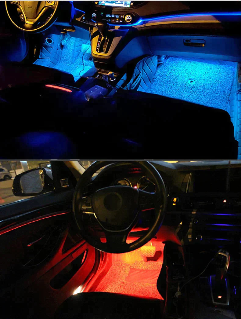 Car Interior Lighting Strip with Remote Control