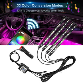 Car Interior Lighting Strip with Remote Control