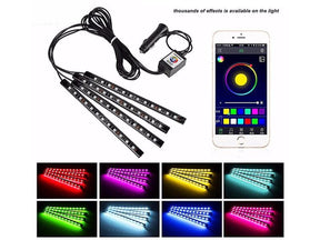 Car Interior Lighting Strip with Remote Control